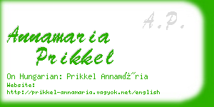 annamaria prikkel business card